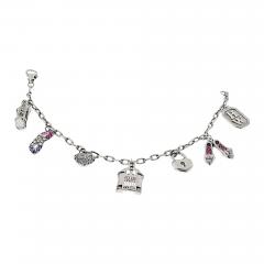 Harry Winston Harry Winston Platinum 7 charm Vintage Bracelet - 3881202