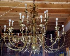 Hart Associates Large Hollywood Regency Polished Brass Chandelier 21 Arms Hart Associates 1960s - 2376219