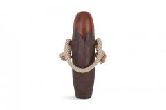 Harvey Bouterse Ceramic Collectible Design Primitive Vase With Rope Detail by Harvey Bouterse - 868688