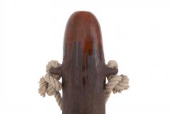 Harvey Bouterse Ceramic Collectible Design Primitive Vase With Rope Detail by Harvey Bouterse - 868689