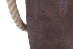 Harvey Bouterse Ceramic Collectible Design Primitive Vase With Rope Detail by Harvey Bouterse - 868693