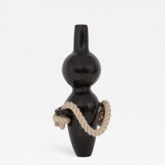 Harvey Bouterse Ceramic Vase With Rope Detail By Harvey Bouterse 2018 - 870271