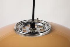 Harvey Guzzini Harvey Guzzini Caramel Brown Space Age Pendant Chandelier Italy circa 1970 - 4420761