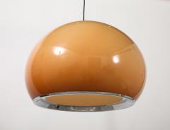 Harvey Guzzini Harvey Guzzini Caramel Brown Space Age Pendant Chandelier Italy circa 1970 - 4420765