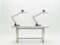 Harvey Guzzini Rare pair of Italian Harvey Guzzini table desk lamps 1970s - 1682532