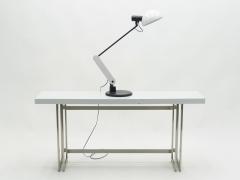 Harvey Guzzini White Italian Harvey Guzzini table desk lamp 1970s - 1820404