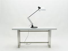 Harvey Guzzini White Italian Harvey Guzzini table desk lamp 1970s - 1820405