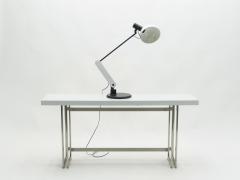 Harvey Guzzini White Italian Harvey Guzzini table desk lamp 1970s - 1820406