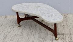 Harvey Probber 1960s Harvey Probber Style Terrazzo Top And Walnut Modern Coffee Table - 3224724