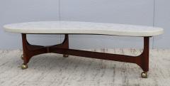 Harvey Probber 1960s Harvey Probber Style Terrazzo Top And Walnut Modern Coffee Table - 3224725