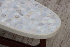 Harvey Probber 1960s Harvey Probber Style Terrazzo Top And Walnut Modern Coffee Table - 3224732