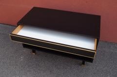 Harvey Probber Ebonized Mahogany and Brass Chest or Nightstand by Harvey Probber - 387488