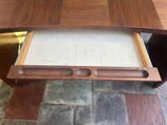 Harvey Probber Excellent Harvey Probber Curved Slim Walnut Desk Mid Century Modern - 4443243