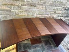 Harvey Probber Excellent Harvey Probber Curved Slim Walnut Desk Mid Century Modern - 4443247