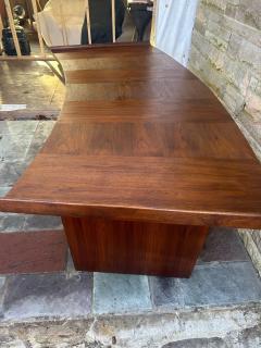 Harvey Probber Excellent Harvey Probber Curved Slim Walnut Desk Mid Century Modern - 4443252