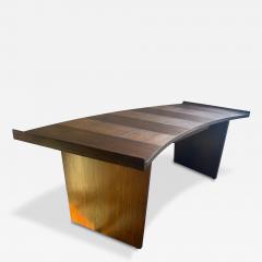 Harvey Probber Excellent Harvey Probber Curved Slim Walnut Desk Mid Century Modern - 4444149