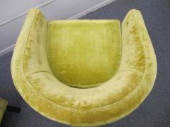 Harvey Probber Fabulous Pair Harvey Probber Style Barrel Back Lounge Chairs Mid century Modern - 1748393