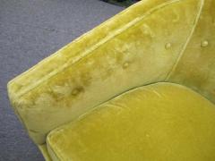 Harvey Probber Fabulous Pair Harvey Probber Style Barrel Back Lounge Chairs Mid century Modern - 1748394