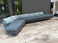 Harvey Probber Fabulous XL Harvey Probber style 2 Piece Angled Sectional Sofa - 4729612