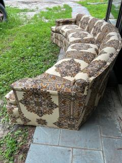 Harvey Probber Handsome Harvey Probber style 2 Piece Curved Sofa Sectional Mid Century - 4428954