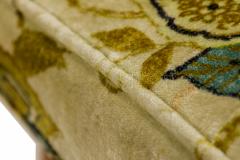 Harvey Probber Harvey Probber American Floral Print Gondola Mahogany Pull Up Side Chairs - 2789361