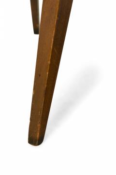 Harvey Probber Harvey Probber American Gondola Mahogany and Striped Upholstery Side Chair - 2789257