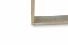 Harvey Probber Harvey Probber AmericanAluminum and Beige FabricSlipper Side Chair - 2792107