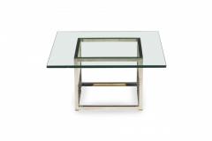 Harvey Probber Harvey Probber AmericanSquare Chrome Plated Steel and Glass Coffee Table - 2791770