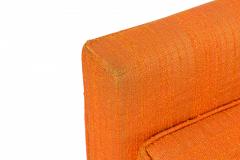 Harvey Probber Harvey Probber AmericanTall Back Orange FabricArm Lounge Chair - 2792139