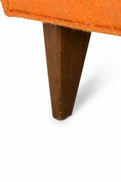 Harvey Probber Harvey Probber AmericanTall Back Orange FabricArm Lounge Chair - 2792140