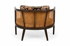 Harvey Probber Harvey Probber AmericanWood Caning and Paisley FabricHoop Lounge Chair - 2792020