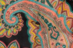 Harvey Probber Harvey Probber AmericanWood Caning and Paisley FabricHoop Lounge Chair - 2792021