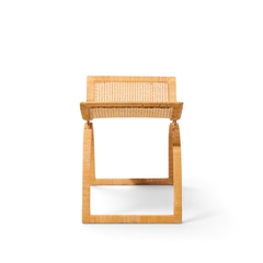 Harvey Probber Harvey Probber Artisan Collection Mid Century Rattan Over Steel Stools Pair - 4753517