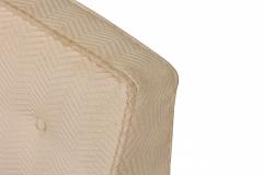 Harvey Probber Harvey Probber Beige Zig Zag Textured Upholstery and Brass Slipper Chairs - 2789478