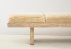 Harvey Probber Harvey Probber Cerused Oak Shearling Bench - 1794171