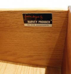 Harvey Probber Harvey Probber Credenza with Carpathian Elm Doors and Base 1950s Signed  - 571456