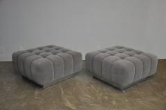 Harvey Probber Harvey Probber Cubo Ottomans on Chrome Bases - 441595