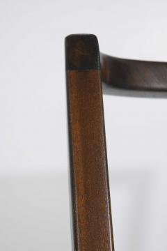 Harvey Probber Harvey Probber Dining Chairs With New Tan Gray Woven Upholstery Set of Eight - 1532469