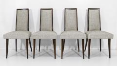 Harvey Probber Harvey Probber Dining Chairs With New Tan Gray Woven Upholstery Set of Eight - 1532472