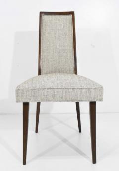 Harvey Probber Harvey Probber Dining Chairs With New Tan Gray Woven Upholstery Set of Eight - 1532473