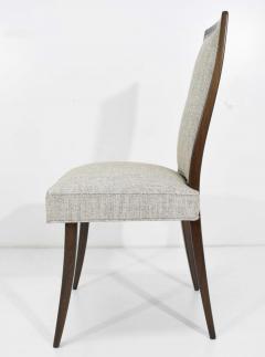 Harvey Probber Harvey Probber Dining Chairs With New Tan Gray Woven Upholstery Set of Eight - 1532474