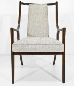 Harvey Probber Harvey Probber Dining Chairs With New Tan Gray Woven Upholstery Set of Eight - 1532475