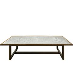 Harvey Probber Harvey Probber Etched Metal Top Coffee Table 1950s - 296092