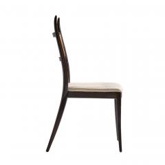 Harvey Probber Harvey Probber Gazelle Mid Century Ebonized Mahogany Dining Chairs Set of 6 - 4439660