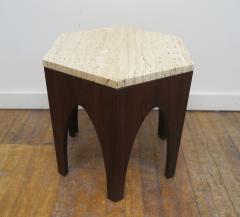 Harvey Probber Harvey Probber Hexagon Travertine Side Table - 2179050