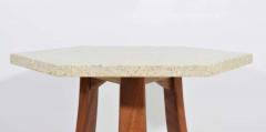 Harvey Probber Harvey Probber Hexagonal Terrazzo Side Table - 1255220
