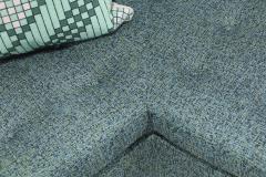 Harvey Probber Harvey Probber Iconic Architectural Angle Sofa in Wool Upholstery - 3577680