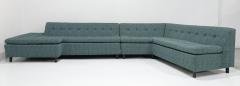 Harvey Probber Harvey Probber Iconic Architectural Angle Sofa in Wool Upholstery - 3577682