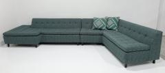 Harvey Probber Harvey Probber Iconic Architectural Angle Sofa in Wool Upholstery - 3577685