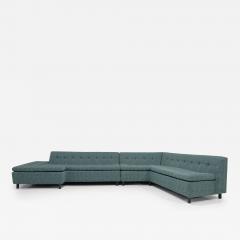 Harvey Probber Harvey Probber Iconic Architectural Angle Sofa in Wool Upholstery - 3590721